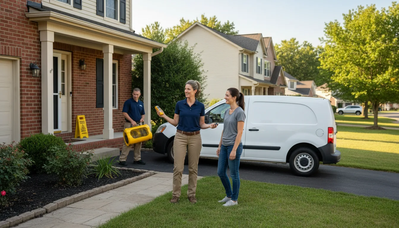 Residential water damage restoration in Shavertown, PA